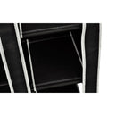 vidaXL fekete összecsukható ruhásszekrény 110 x 45 x 175 cm
