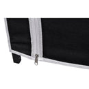 vidaXL fekete összecsukható ruhásszekrény 110 x 45 x 175 cm