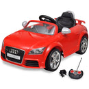 Audi TT RS Elektromos kisautó távirányítóval piros