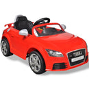 Audi TT RS Elektromos kisautó távirányítóval piros