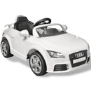 Audi TT RS elektromos kisautó távirányítóval fehér