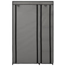 vidaXL 2 db szürke összecsukható szövet ruhásszekrény 110x45x175 cm