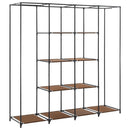 vidaXL barna ruhásszekrény 4 tárolórekesszel 175 x 45 x 170 cm