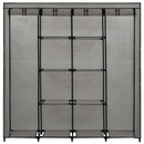 vidaXL szürke ruhásszekrény 4 tárolórekesszel 175 x 45 x 170 cm