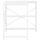 vidaXL fehér számítógépasztal 120 x 72 x 70 cm