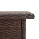vidaXL barna polyrattan teázóasztal 50 x 50 x 47 cm