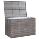 vidaXL szürke polyrattan kerti tárolóláda 150 x 100 x 100 cm