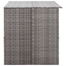 vidaXL szürke polyrattan kerti tárolóláda 150 x 100 x 100 cm
