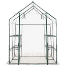 vidaXL melegház 8 polccal 143 x 143 x 195 cm