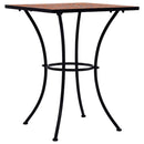 vidaXL terrakotta mozaikos bisztróasztal 60 cm