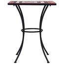 vidaXL terrakotta és fehér kerámia mozaikos bisztróasztal 60 cm