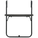 vidaXL barna rattan hatású műanyag függő erkélyasztal 60x64x83,5 cm