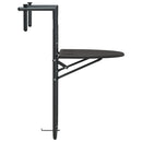 vidaXL barna rattan hatású műanyag függő erkélyasztal 60x64x83,5 cm