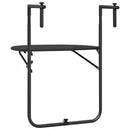 vidaXL barna rattan hatású műanyag függő erkélyasztal 60x64x83,5 cm