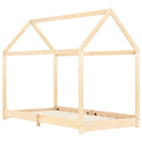 vidaXL tömör fenyőfa gyerekágy-keret 90 x 200 cm