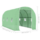 vidaXL melegház 9 m² 4,5 x 2 x 2 m