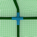 vidaXL acél melegház polcokkal 227 x 223 cm