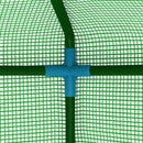 vidaXL acél melegház polcokkal 143 x 143 x 195 cm