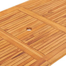 vidaXL összecsukható kerti tömör tíkfa asztal 160 x 80 x 75 cm