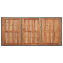 vidaXL szürke polyrattan és akácfa kerti asztal 200 x 150 x 74 cm
