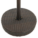 vidaXL barna polyrattan kerti asztal 75,5 x 106 cm