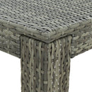vidaXL szürke polyrattan kerti bárasztal 60,5 x 60,5 x 110,5 cm