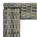 vidaXL szürke polyrattan kerti bárasztal 60,5 x 60,5 x 110,5 cm