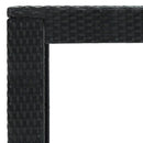 vidaXL fekete polyrattan kerti bárasztal 100 x 60,5 x 110,5 cm