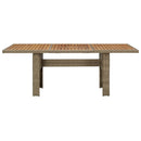 vidaXL barna polyrattan kerti étkezőasztal 200 x 100 x 74 cm
