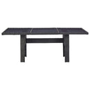 vidaXL barna üveg és polyrattan kerti étkezőasztal 200 x 100 x 74 cm
