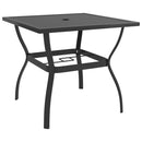 vidaXL antracitszürke acél kerti asztal 81,5 x 81,5 x 72 cm