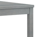 vidaXL szürke tömör akácfa dohányzóasztal 100 x 50 x 33 cm