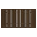 vidaXL barna acél kerti asztal 140 x 80 x 72 cm
