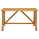 vidaXL tömör akácfa kerti étkezőasztal 140 x 70 x 73,5 cm