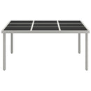 vidaXL üveg és acél kerti étkezőasztal 170 x 170 x 74,5 cm