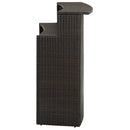 vidaXL barna polyrattan kerti bárasztal 120 x 55 x 110 cm