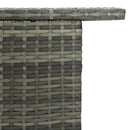 vidaXL szürke polyrattan kerti bárasztal 120 x 55 x 110 cm
