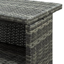 vidaXL szürke polyrattan kerti bárasztal 120 x 55 x 110 cm