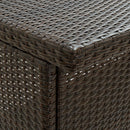 vidaXL 3 darabos barna polyrattan bárszett