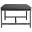 vidaXL 4 részes szürke polyrattan kerti ülőgarnitúra párnákkal