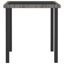 vidaXL szürke polyrattan kerti étkezőasztal 70 x 70 x 73 cm