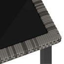 vidaXL szürke polyrattan kerti étkezőasztal 180 x 70 x 73 cm
