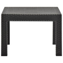 vidaXL antracitszürke PP rattan kerti asztal 58 x 58 x 41 cm