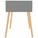 vidaXL 2 db szürke szerelt fa éjjeliszekrény 40 x 40 x 56 cm