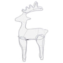 vidaXL rénszarvasos karácsonyi dísz hálóval és 306 LED-del 60x24x89 cm