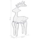 vidaXL rénszarvasos karácsonyi dísz hálóval és 306 LED-del 60x24x89 cm