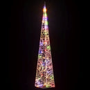 vidaXL dekoratív többszínű LED-es akril fénykúp 90 cm