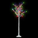 vidaXL 140 LED-es bel-/kültéri színes fűzfa karácsonyfa 1,5 m