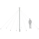 vidaXL bel- és kültéri kék karácsonyi favilágítás 576 LED-del 3,6 m