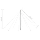 vidaXL kül- és beltéri kék karácsonyi favilágítás 800 LED-del 5 m